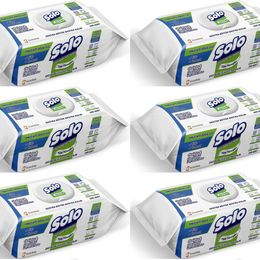 Solo 6'lı 600 Yaprak Temizlikte Doğal Güç Okaliptus&Çam Esintisi Yüzey Temizlik Havlusu