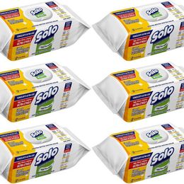 Solo 6x100 Yaprak Limon ve Portakal Tazeliği Yüzey Temizlik Havlusu