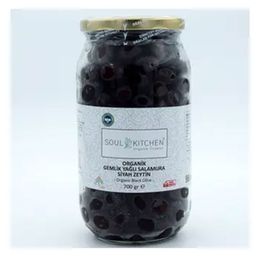 Soul Kitchen 700 gr Gemlik Yağlı Salamura Siyah Zeytin