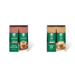 Starbucks 10x14 gr Cappuccino Premium Kahve Karışımı + 10x14 gr Caffe Latte Premium Kahve Karışımı