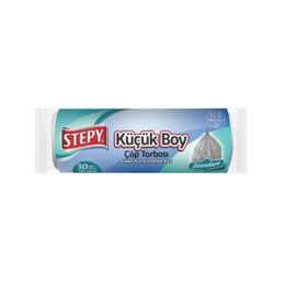 Stepy 30 Poşet Black Premium Mini Boy Çöp Torbası