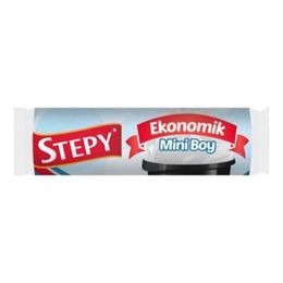 Stepy 30 Poşet Black Premium Mini Boy Çöp Torbası