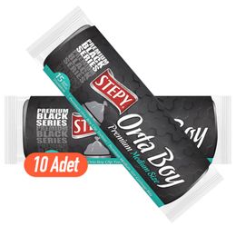 Stepy 55x60 cm Siyah 10 Adet Orta Boy Çöp Poşeti
