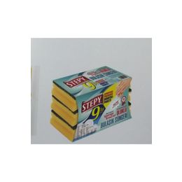 Stepy Oluklu Box Premium 9'lu Bulaşık Süngeri