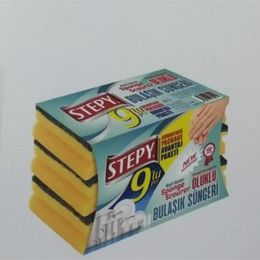 Stepy Oluklu Box Premium 9'lu Bulaşık Süngeri