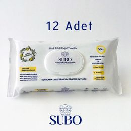 Subo 12x50'li Limon Ferahlığı Yüzey Temizlik Havlusu