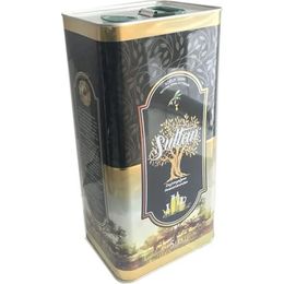 Sultan 5 lt Cam Soğuk Sıkım Natürel Sızma Zeytinyağı
