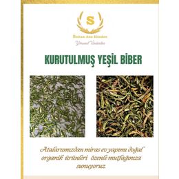 Sultan Ana Elinden 100 gr Kurutulmuş Yeşil Biber
