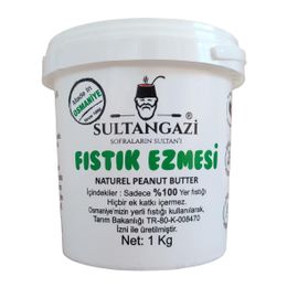 Sultangazi 1 kg Şekersiz Katkısız Ballı Fıstık Ezmesi