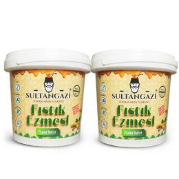 Sultangazi 2x1 kg Şekersiz Katkısız Fıstık Ezmesi