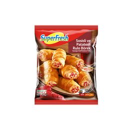 SuperFresh 420 gr Sosisli ve Patatesli Dondurulmuş Rulo Börek