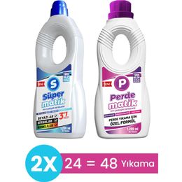 Süpermatik 1200 ml 3'ü 1 Arada Sıvı Çamaşır Deterjanı