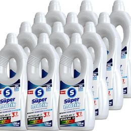 Süpermatik 12x1200 ml 3'ü 1 Arada Sıvı Çamaşır Deterjanı
