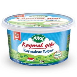 Sütaş 1.25 kg Kaymak Gibi Kaymaksız Yoğurt