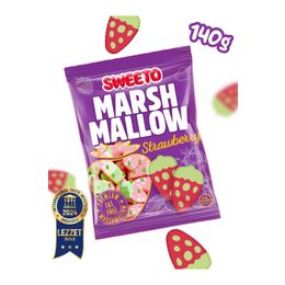 Sweeto 140 gr Strawberry Marshmallow Şeker
