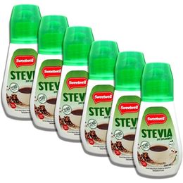 Sweetwell Sıfır Kalori 6x200 ml Stevia Sıvı Tatlandırıcı