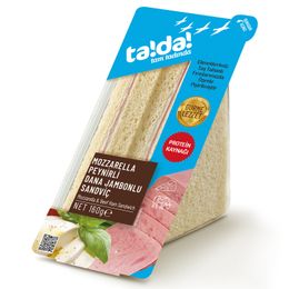 Tada 160 gr Gurme Mozarella Peynirli Dana Jambonlu Sandviç