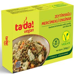 Tada 200 gr Vegan Zeytinyağlı Mercimekli Enginar