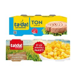 Tada 3x75 gr Ton Balığı + 3x200 gr Mısır Konservesi