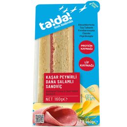 Tada Kaşar Salamlı Peynirli 130 gr Sandviç