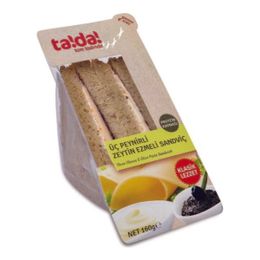 Tada Klasik 160 gr Üç Peynirli Zeytinli Sandviç