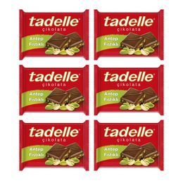 Tadelle 60 gr Antep Fıstıklı Sütlü ve Fındıklı Tablet Çikolata