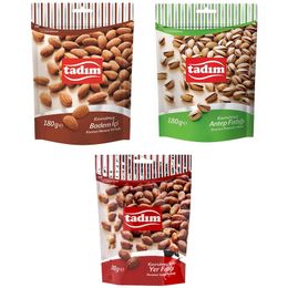 Tadım 3x180 gr Badem + Antep Fıstığı + Yer Fıstığı