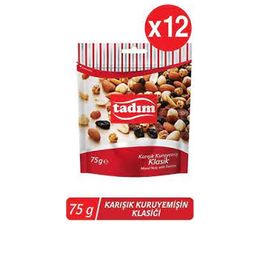 Tadım Klasik 12 x 75 gr Karışık Kuruyemiş
