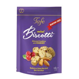 Tafe 150 gr Mini Biscotti Glutensiz Yaban Mersinli Kıtır Kurabiye