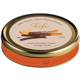 Tafe 300 gr Bitter Çikolata Kaplı Portakal Çubukları