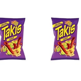 Takis 2x90 gr Fuego Kırmızı Acı Biber ve Misket Limon Aromalı Mısır Cipsi