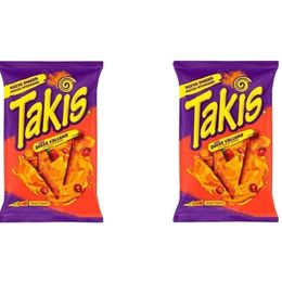 Takis 2x90 gr Queso Volcano Peynir Ve Kırmızı Acı Biber Aromalı Mısır Cipsi