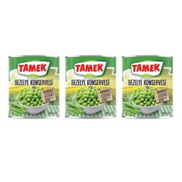 Tamek 3x830 gr Bezelye Konservesi