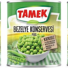 Tamek 3x830 gr Bezelye Konservesi