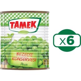 Tamek 6x830 gr Bezelye Konservesi