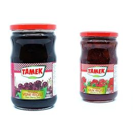 Tamek 800 gr Vişne + 800 gr Çilek Reçeli