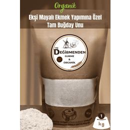 Taş Değirmenden Gurme 1 kg Organik Ekşi Mayalı Ekmek Yapımına Özel Tam Buğday Unu