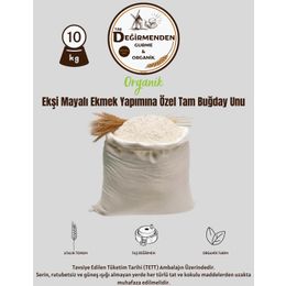 Taş Değirmenden Gurme 10 kg Organik Ekşi Mayalı Ekmek Yapımına Özel Tam Buğday Unu