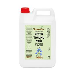 Tazemiz 5 lt Keten Tohumu Yağı