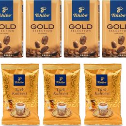 Tchibo 250 gr 4 Adet Gold Filtre Kahve + 100 gr 3 Adet Türk Kahvesi