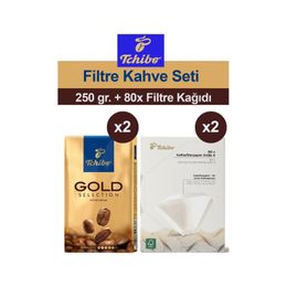 Tchibo 250 gr Gold Selection Öğütülmüş Filtre Kahve + 80'li Filtre
