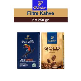Tchibo 250 gr Privat Kaffee Latin Grande + 250 gr Gold Selection Öğütülmüş Filtre Kahve
