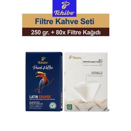 Tchibo 250 gr Privat Kaffee Latin Grande Öğütülmüş Filtre Kahve + 80'li Filtre