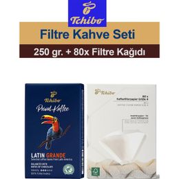 Tchibo 250 gr Privat Kaffee Latin Grande Öğütülmüş Filtre Kahve + 80'li Filtre