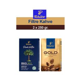 Tchibo Privat Kaffee 250 gr Brazil Mild ve Gold Selection Öğütülmüş Filtre Kahve