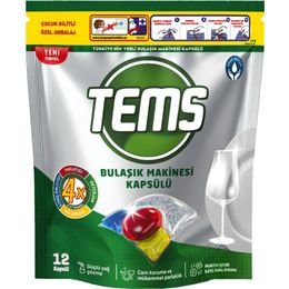 Tems 12'li 4 Etkili Bulaşık Makinesi Kapsül Deterjanı