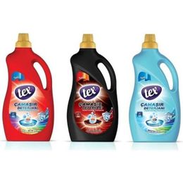 Tex 41 Yıkama 3x2.5 lt Renk Koruma & Leke Karşıtı Renkliler için Sıvı Deterjan