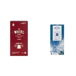 The Whirl 10'lu Espresso Medium Kapsül + 10'lu Espresso Earth Series Ocean Kapsül Kahve