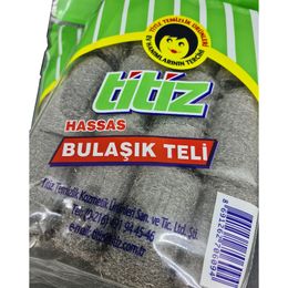 Titiz Hassas Gri 12 Adet Bulaşık Teli