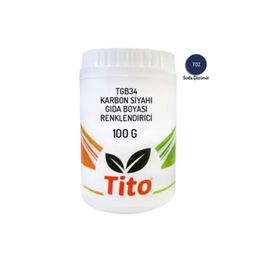 Tito 100 gr Bitkisel Karbon Siyahı Gıda Renklendiricisi Toz